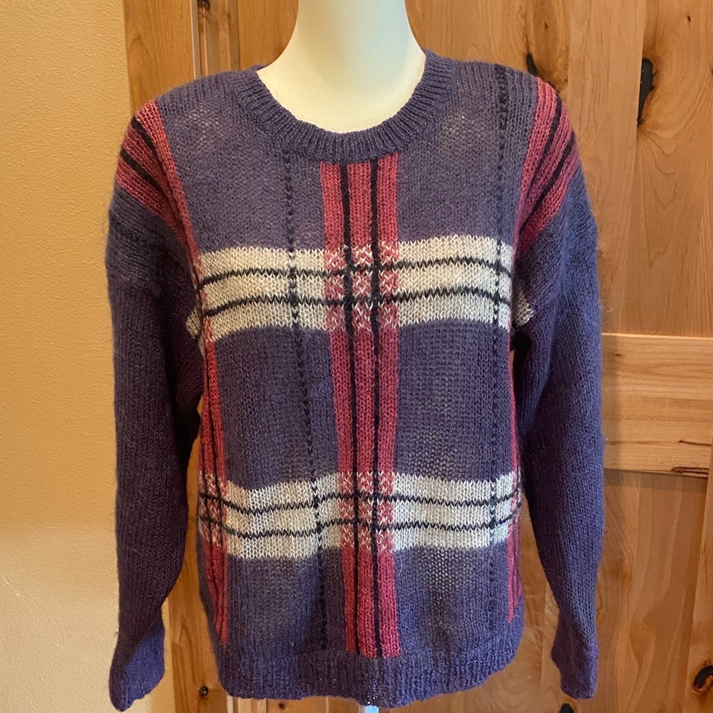 KNIT STICHES 57% MOHAIR women’s sweater, size L